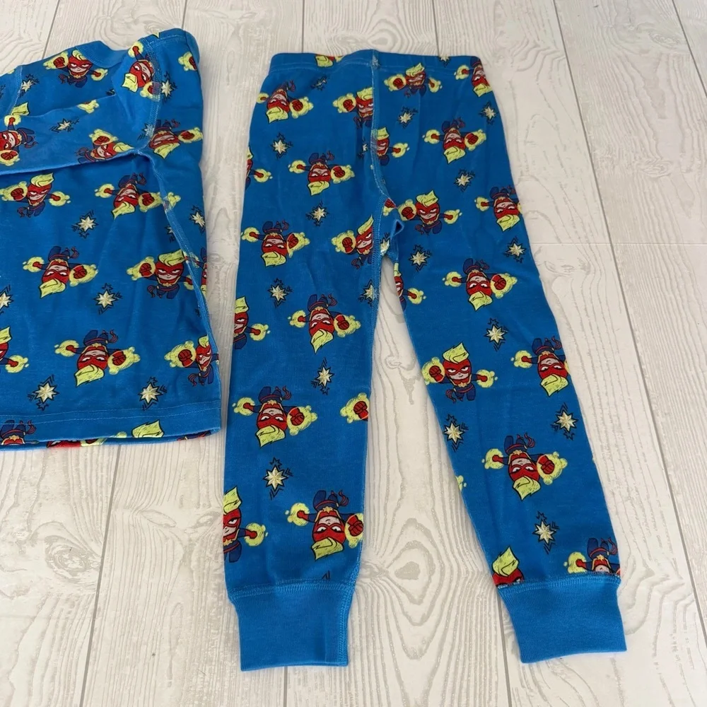 Hanna Andersson Marvel Captain America Pajamas In Organic Cotton